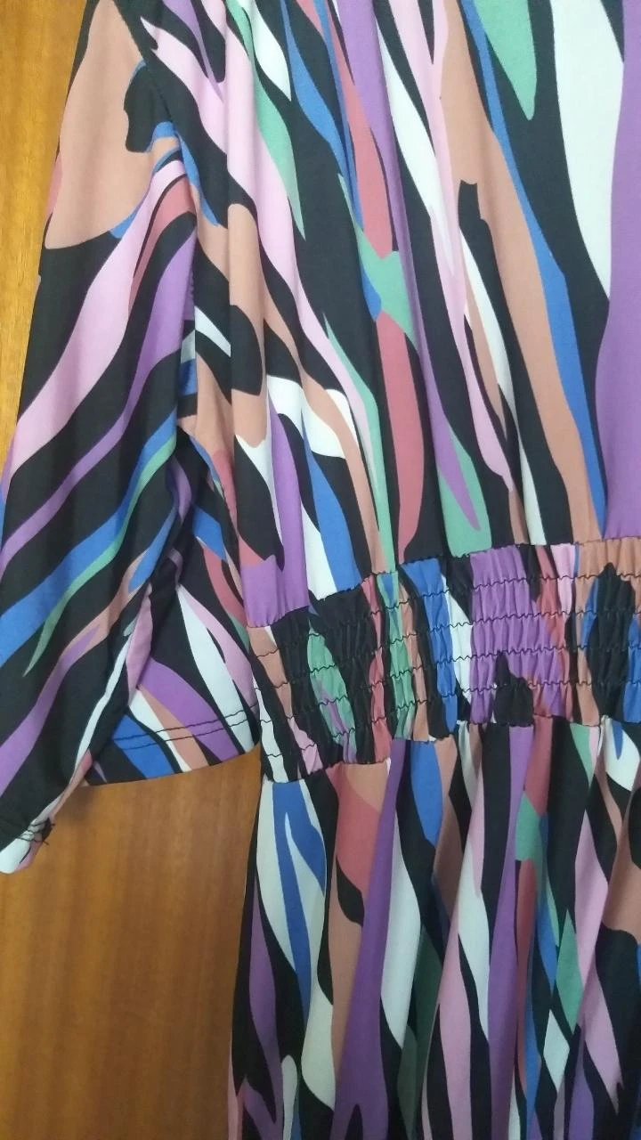 Vestido longo de verão – Made in Italy – tamanho L/XL - tecido de viagem – photo 2